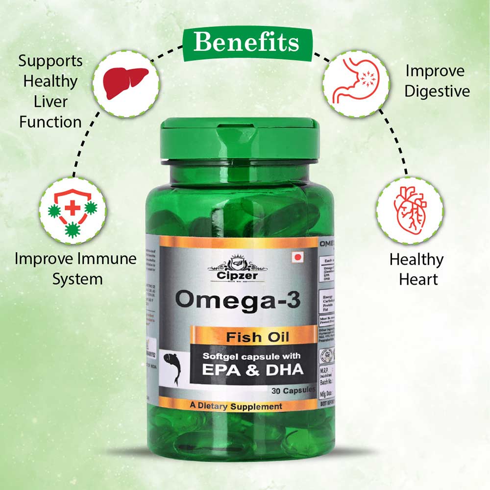 5 - Cipzer Omega-3 Fish Oil,  30 softgels 
