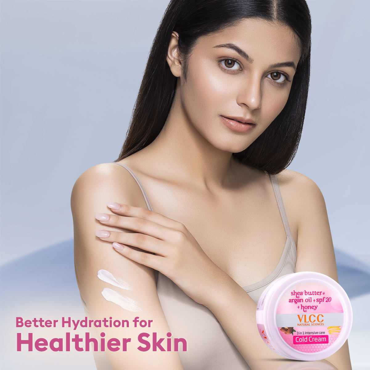 5 - VLCC 3 In 1 Intensive Care Cold Cream,  200 g  Shea Butter + Argan Oil + SPF 20 + Honey 