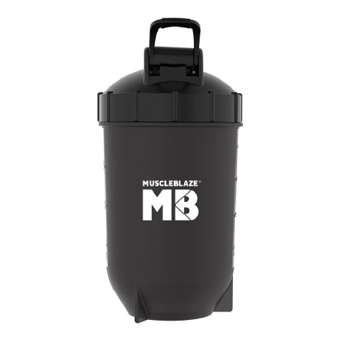 2 - MuscleBlaze Bullet Shaker, Jet Black 500 ml