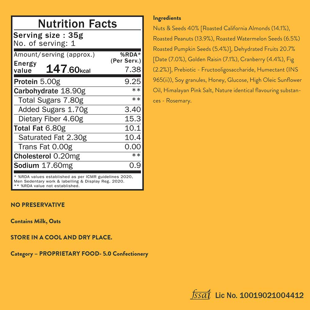 7 - Phab Energy Bar,  6 bar(s)  Peanut Butter 
