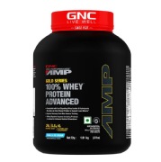 GNC Amp Gold Series 100% Whey Protein Advanced- 4 lb Vanila Ice Cream