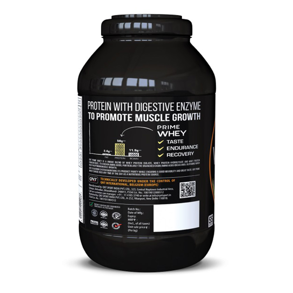 2 - QNT Prime Whey,  4.4 lb  Choco Badam & Free QNT Daily Multivitamins 30 Caps 