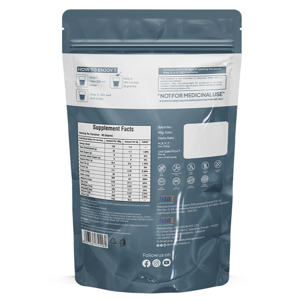 2 - Miduty Organic Plant Based Collagen,  250 g  Unflavoured 