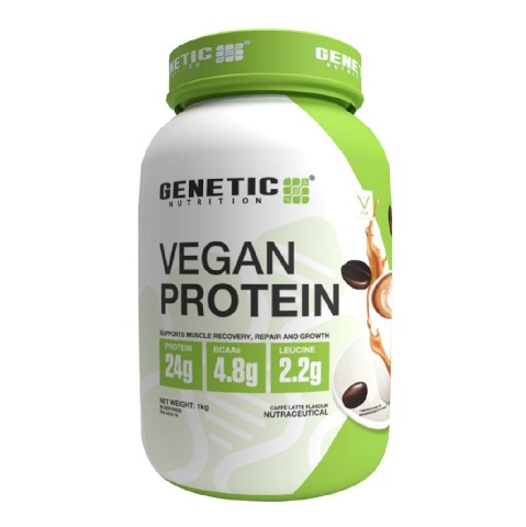 1 - Genetic Nutrition Vegan Protein,  2.2 lb  Caffe Latte 