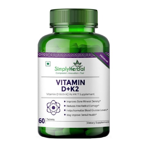 1 - Simply Herbal Vitamin D+K2, 60 tablet(s) Unflavoured