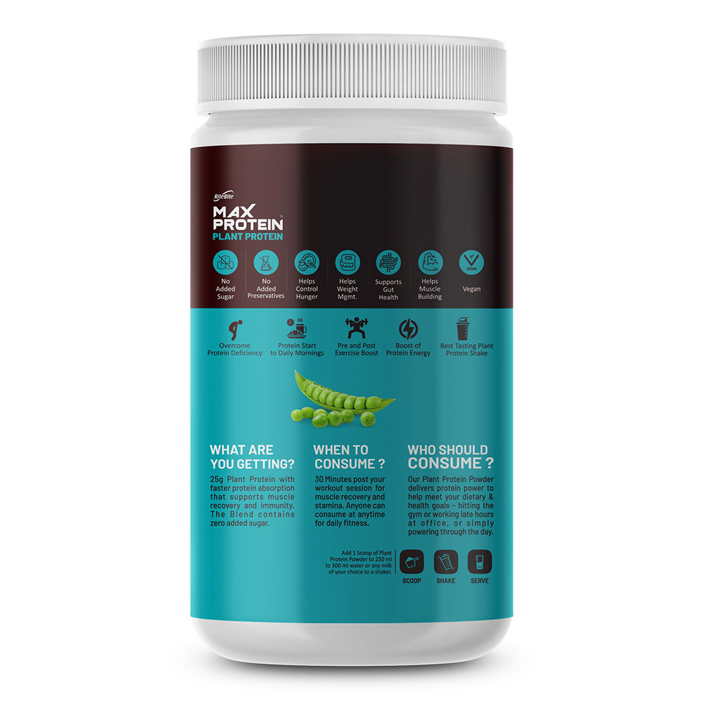 3 - RiteBite Max Protein Plant Protein,  1.1 lb  Creamy Vanilla 