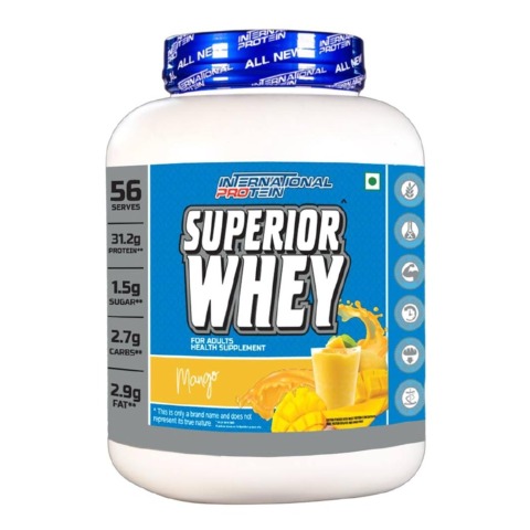 1 - International Protein Superior Whey,  5 lb  Mango 