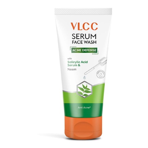 1 - VLCC Acne Defense Serum Face Wash,  100 ml  with Salicylic Acid Serum & Neem 