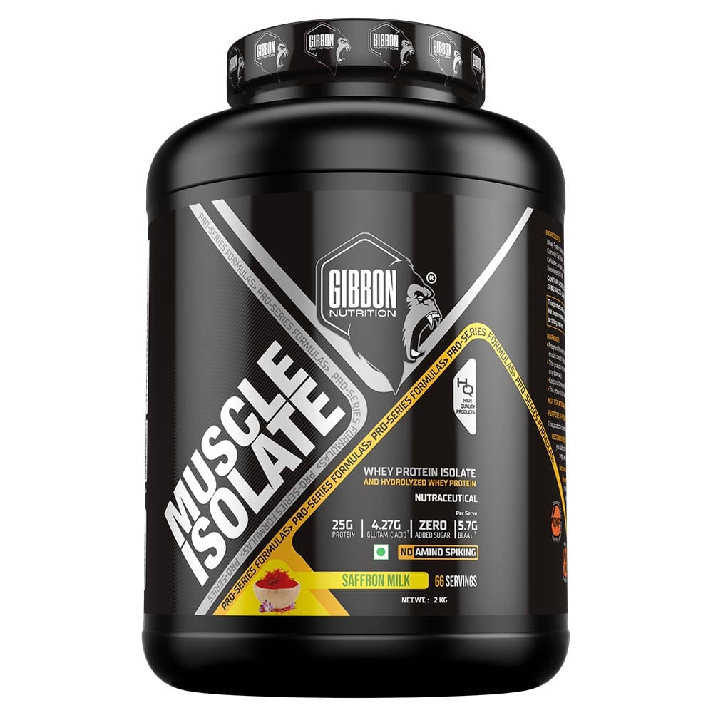 1 - Gibbon Nutrition Muscle Isolate,  4.4 lb  Saffron Milk 