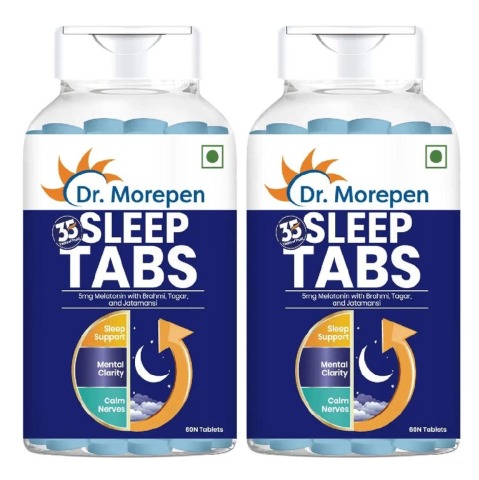 1 - Dr. Morepen Sleep Tabs,  60 tablet(s)  Unflavoured (Pack of 2) 