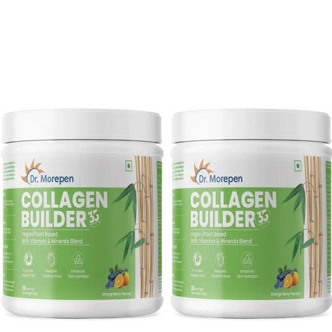 1 - Dr. Morepen Natural Collagen Builder,  250 g  Orange Berry (Pack of 2) 