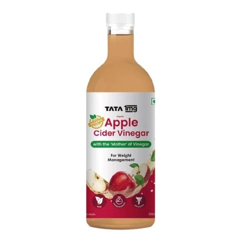 1 - Tata 1mg Organic Apple Cider Vinegar with Mother,  500 ml  Unflavoured 