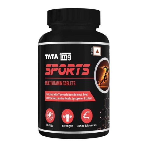 1 - Tata 1mg Sports Multivitamin,  60 tablet(s)  Unflavoured 