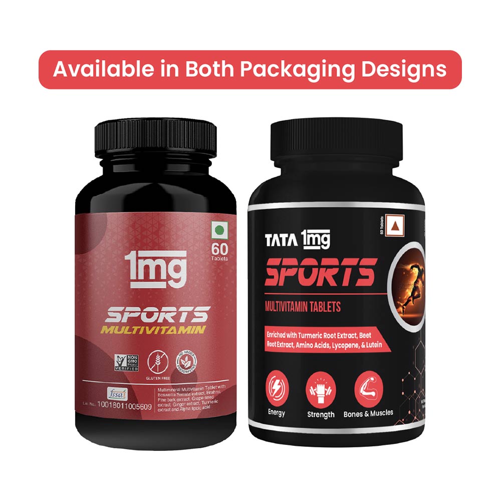 8 - Tata 1mg Sports Multivitamin,  60 tablet(s)  Unflavoured 