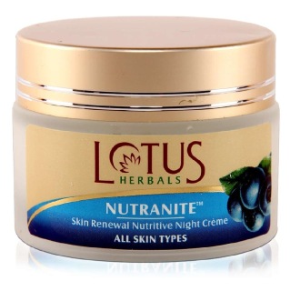 Lotus Herbals Night Creme, Skin Renewal Nutritive Night Crème 50 G