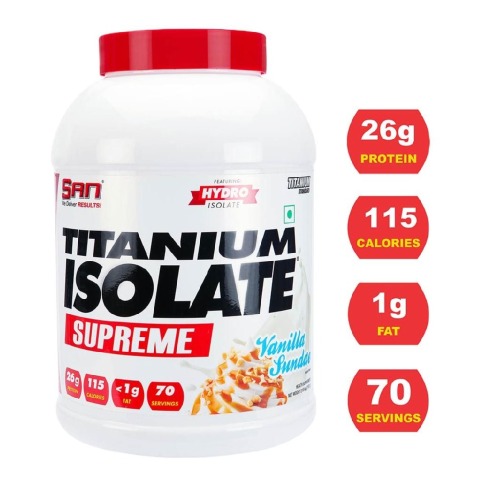 SAN Titanium Isolate Supreme,  4.62 lb  Vanilla Sundae 