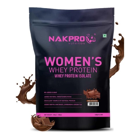 1 - Nakpro Women's Whey Protein,  1.1 lb  Double Rich Chocolate 