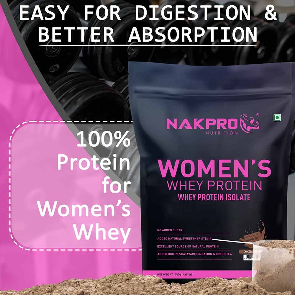 7 - Nakpro Women's Whey Protein,  1.1 lb  Chocolate 