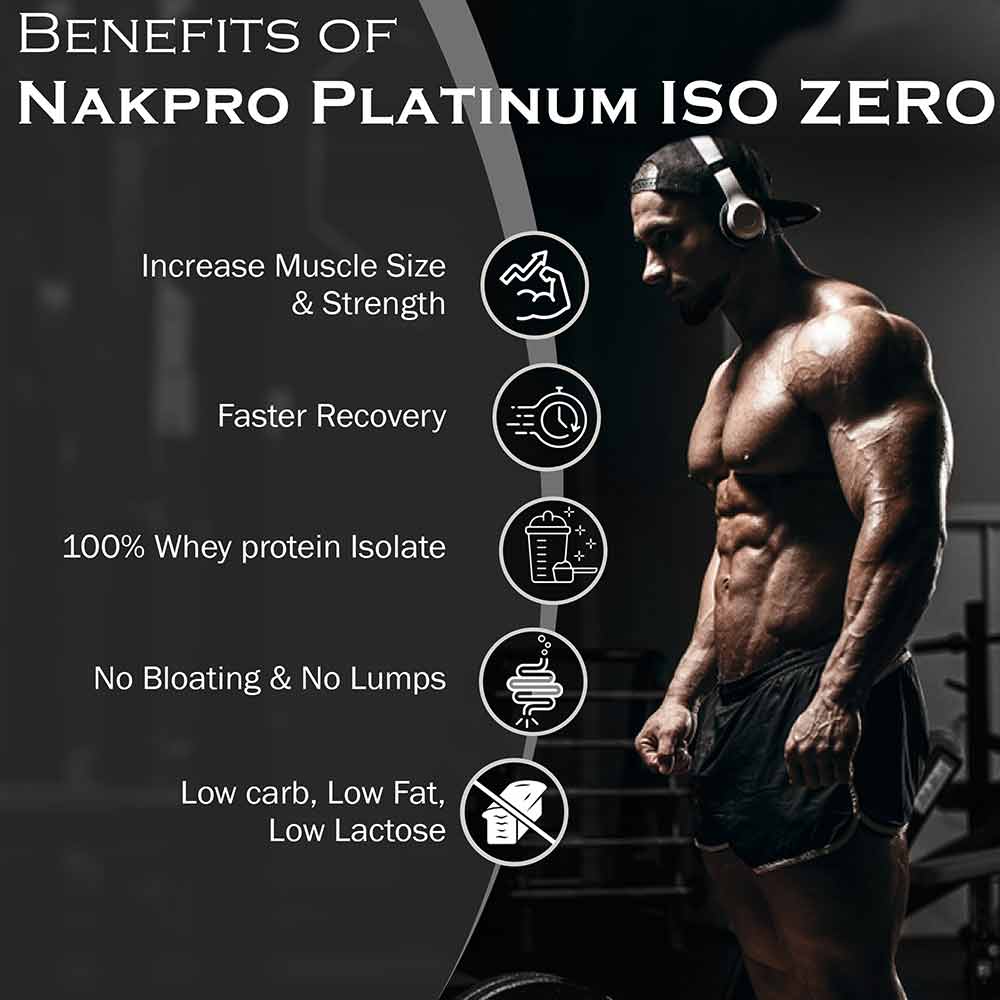 4 - Nakpro Platinum ISO Zero 2.2 lb & Shaker Bottle 500ml Combo,  2 Piece(s)/Pack  Chocolate 