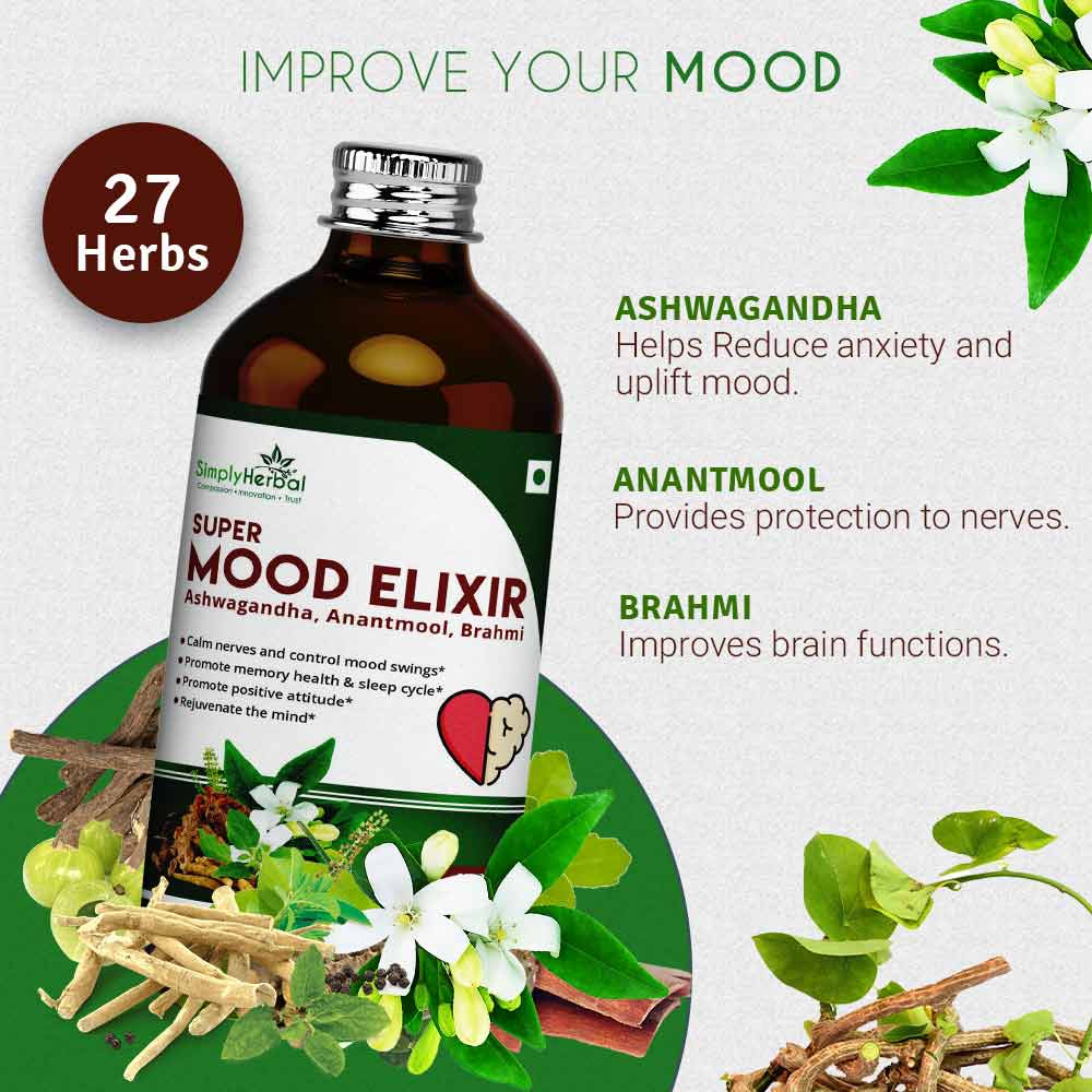 3 - Simply Herbal Mood Elixir (Pack of 2),  450 ml 