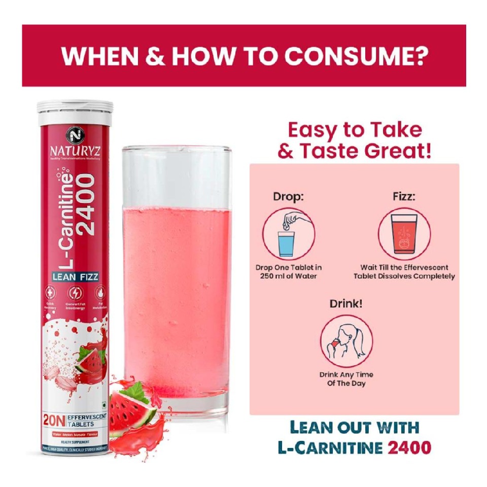 L-Carnitine 2400mg Effervescent at Best Price in India |  https://www.healthkart.com/