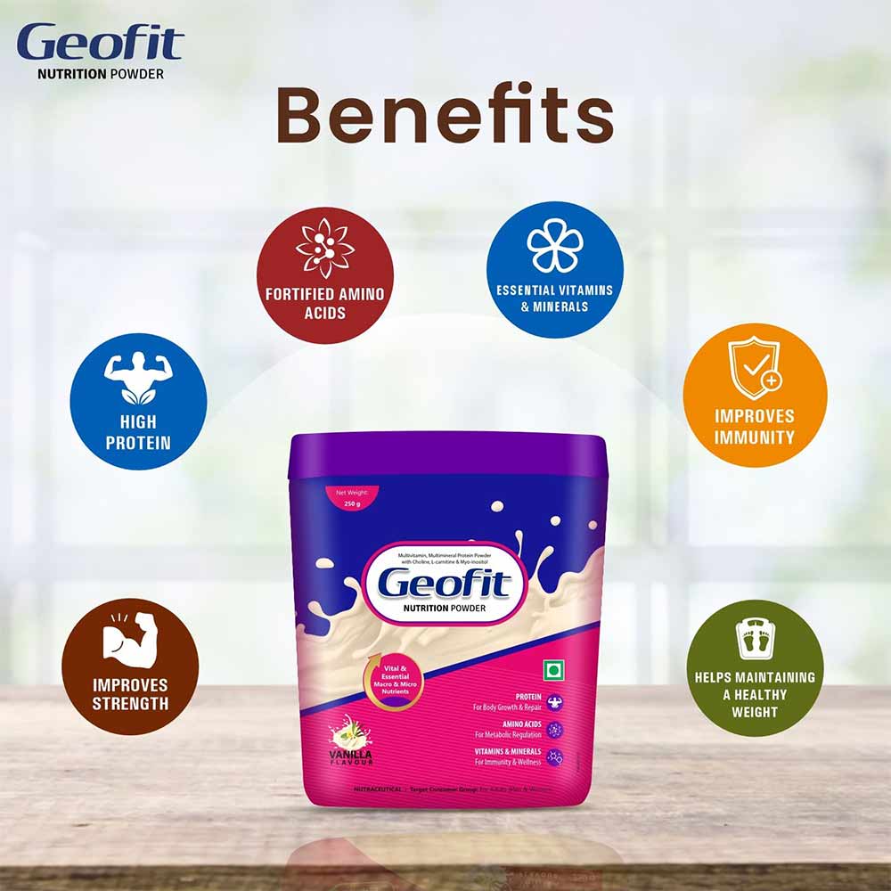 4 - Geofit Protein Powder,  Vanilla  250 g 