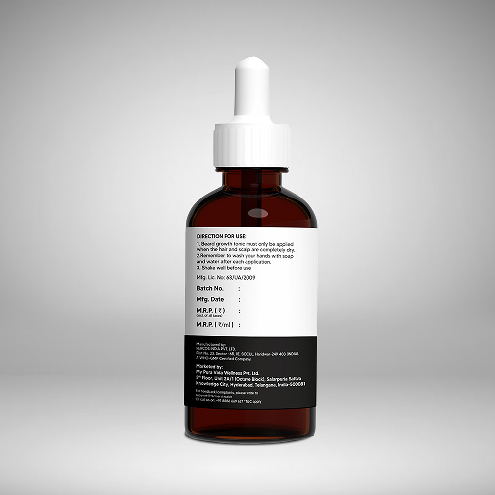 3 - ForMen Beard Growth Tonic,  30 ml  for All Skin Types 