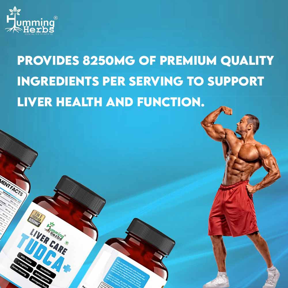 8 - Humming Herbs Liver Care Tudca + (Pack of 2),  90 capsules 