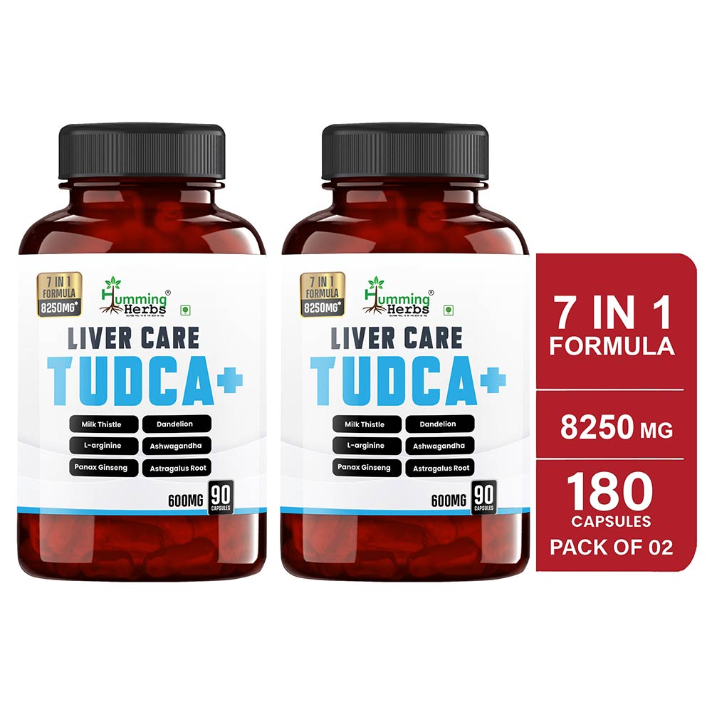 1 - Humming Herbs Liver Care Tudca + (Pack of 2),  90 capsules 