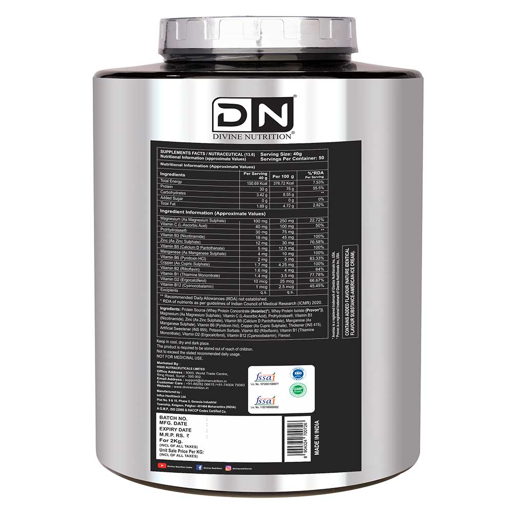 2 - Divine Nutrition Life Whey,  4.4 lb  American Ice-Cream 