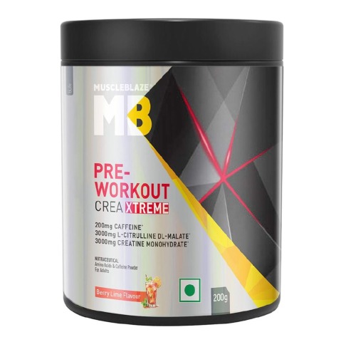 5 - MuscleBlaze Pre Workout Crea-Xtreme,  0.44 lb  Berry Lime 