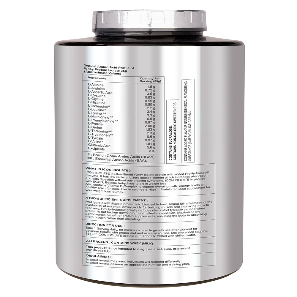 3 - Divine Nutrition Icon Isolate,  4.4 lb  Fudge Brownie 