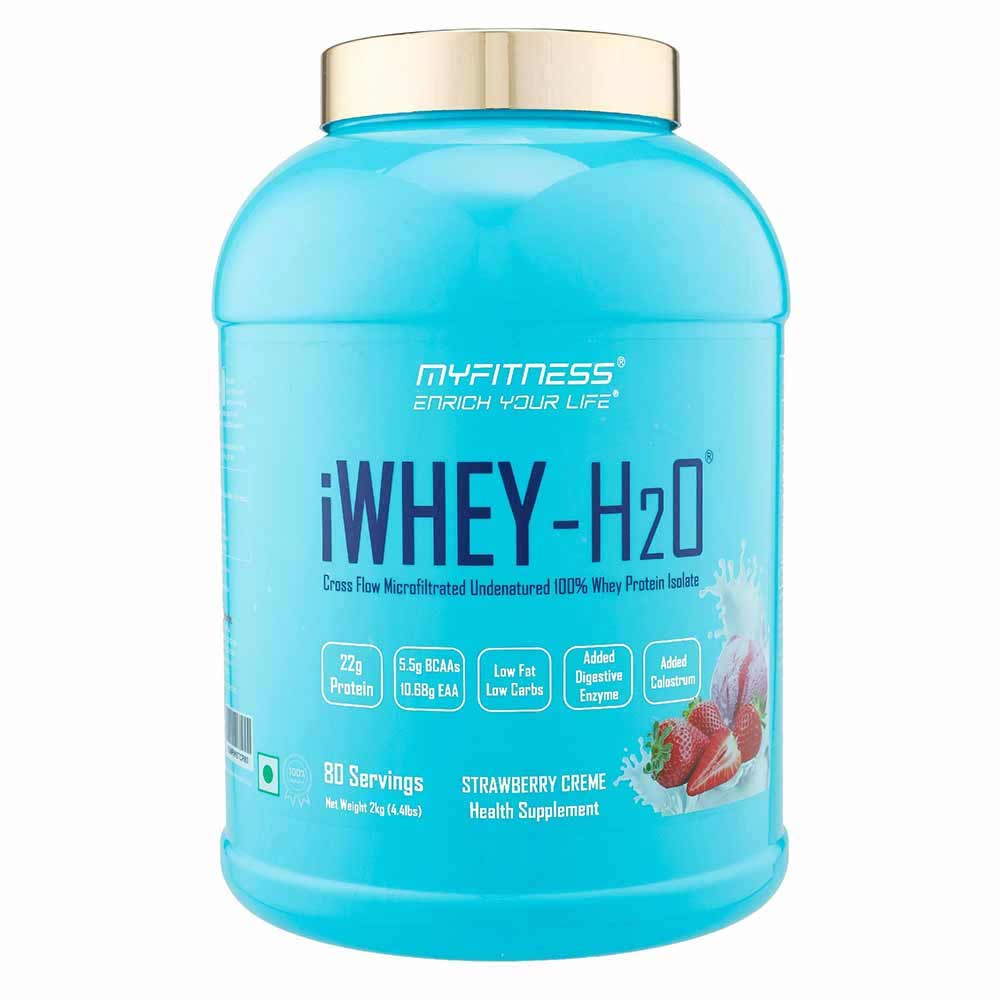 2 - MYFITNESS By Paradise iWHEY- H2O Powder,  4.4 lb  Strawberry Creme 
