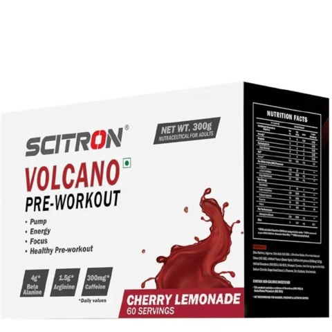 1 - Scitron Volcano Pre-Workout,  0.66 lb  Cherry Lemonade 