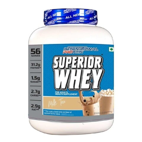 1 - International Protein Superior Whey,  5 lb  Milk Tea 