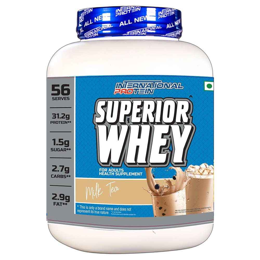 1 - International Protein Superior Whey,  5 lb  Milk Tea 