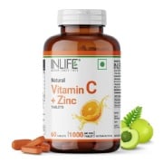 INLIFE Vitamin C + Zinc, 60 tablet(s), Orange