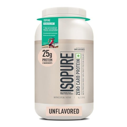 1 - Isopure Zero Carb Protein,  2.2 lb  Unflavoured 