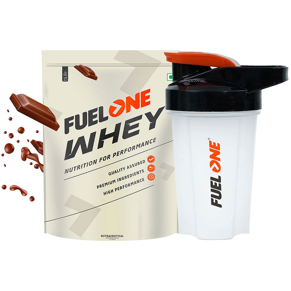 Fuel One Whey Protein 1 kg Chocolate & Shaker Combo