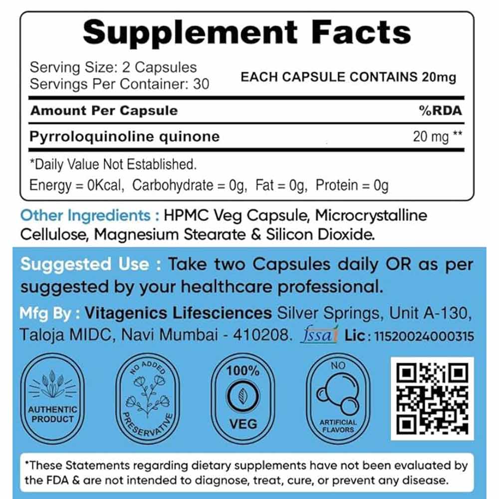3 - StemRX PQQ,  60 capsules 