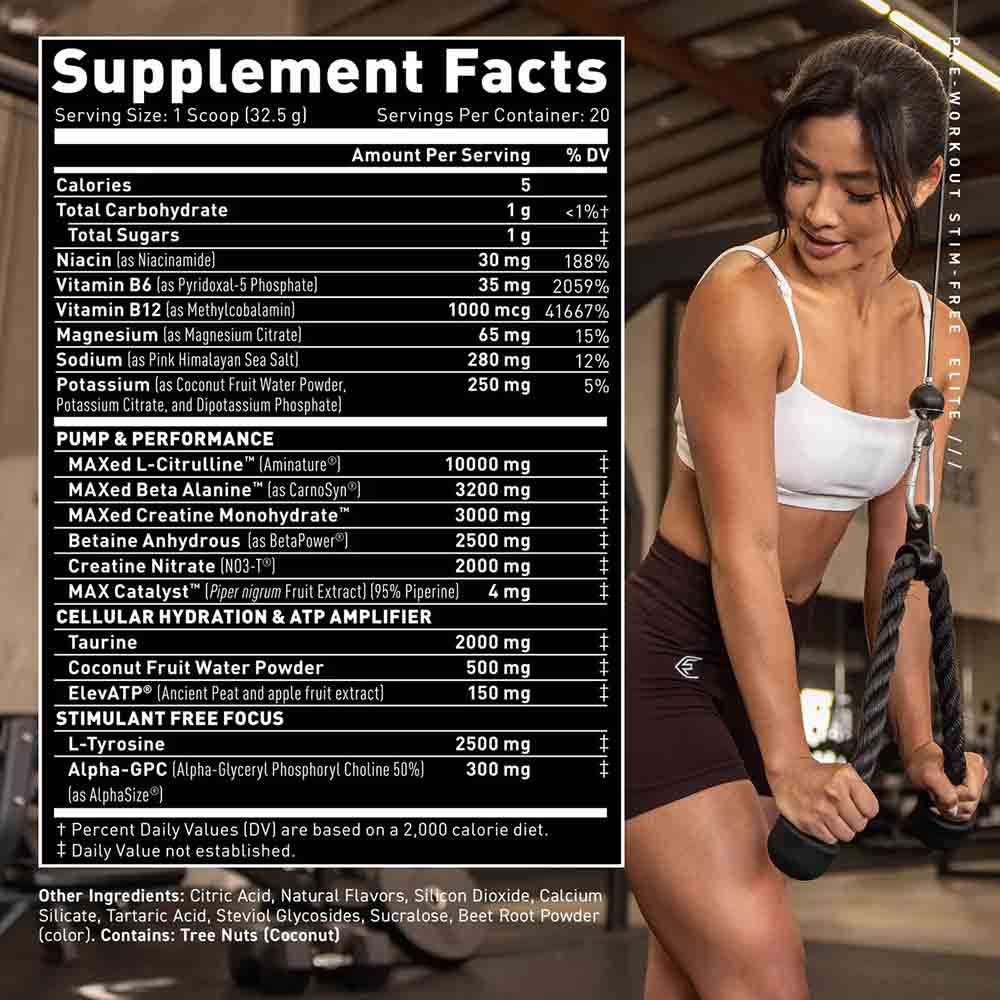3 - Kaged Muscle Elite Series Pre-Workout Stim-Free,  1.44 lb  Orange Mango 