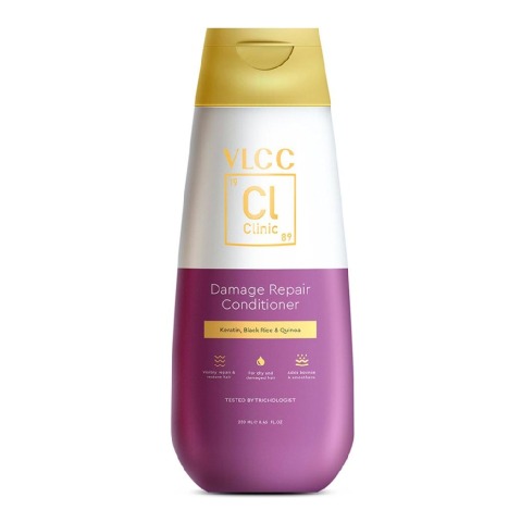 1 - VLCC Clinic Damage Repair Conditioner,  250 ml  Keratin, Black Rice & Quinoa 