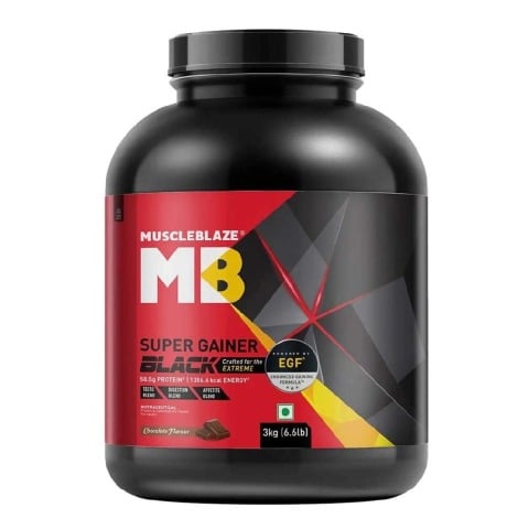 2 - MuscleBlaze Super Gainer Black OP, 6.6 lb Chocolate