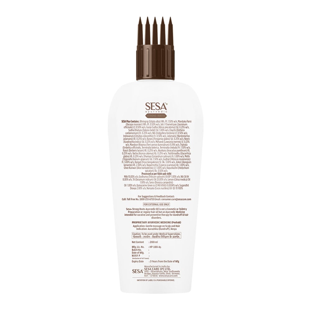6 - Sesa Ayurvedic Strong Roots Hair Oil,  200 ml  Builds Healthy & Strong Roots 