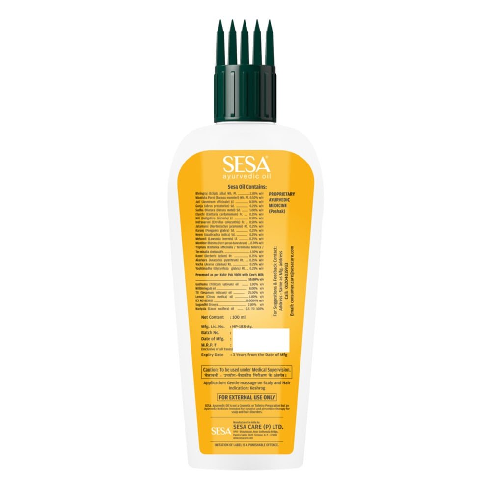 5 - Sesa Ayurvedic Hair Oil,  100 ml  Reduces Hair Fall & Supports Hair Growth 