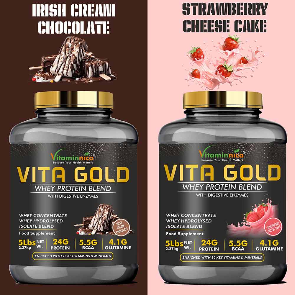 5 - Vitaminnica Vita Gold Whey Protein Blend,  5 lb  French Vanilla 