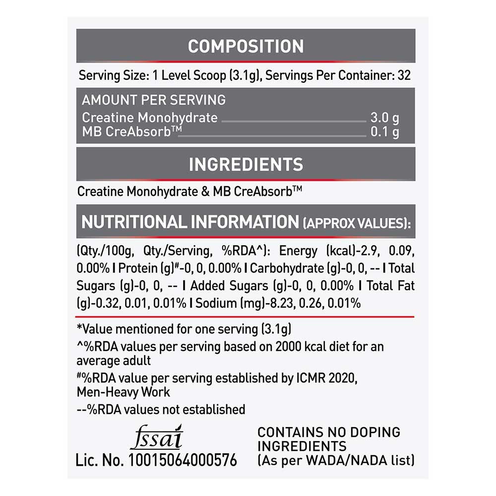 MuscleBlaze BCAA Pro Essential Amino Acids 0.53 lb Tropical Fest & Creatine Monohydrate CreAMP 0.22 lb Combo