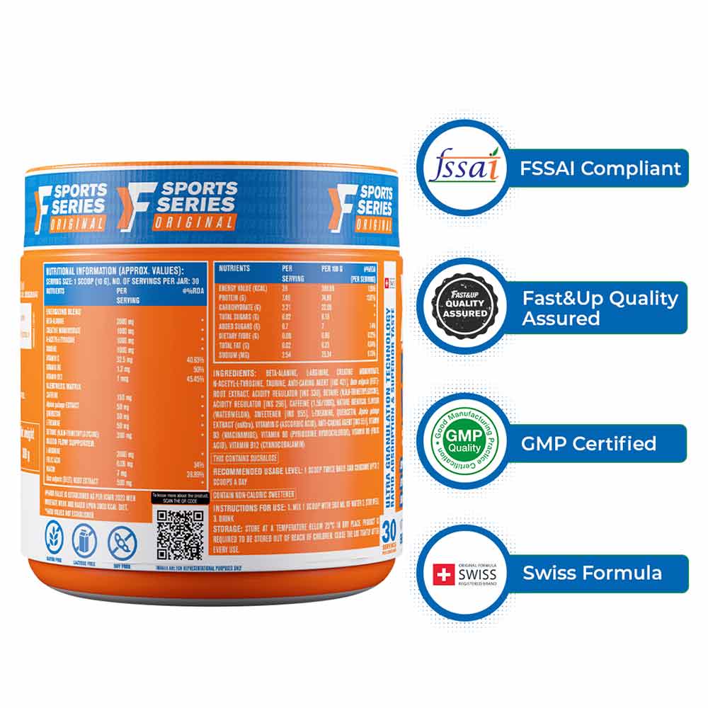 3 - Fast & Up Pre-Workout,  0.66 lb  Watermelon 