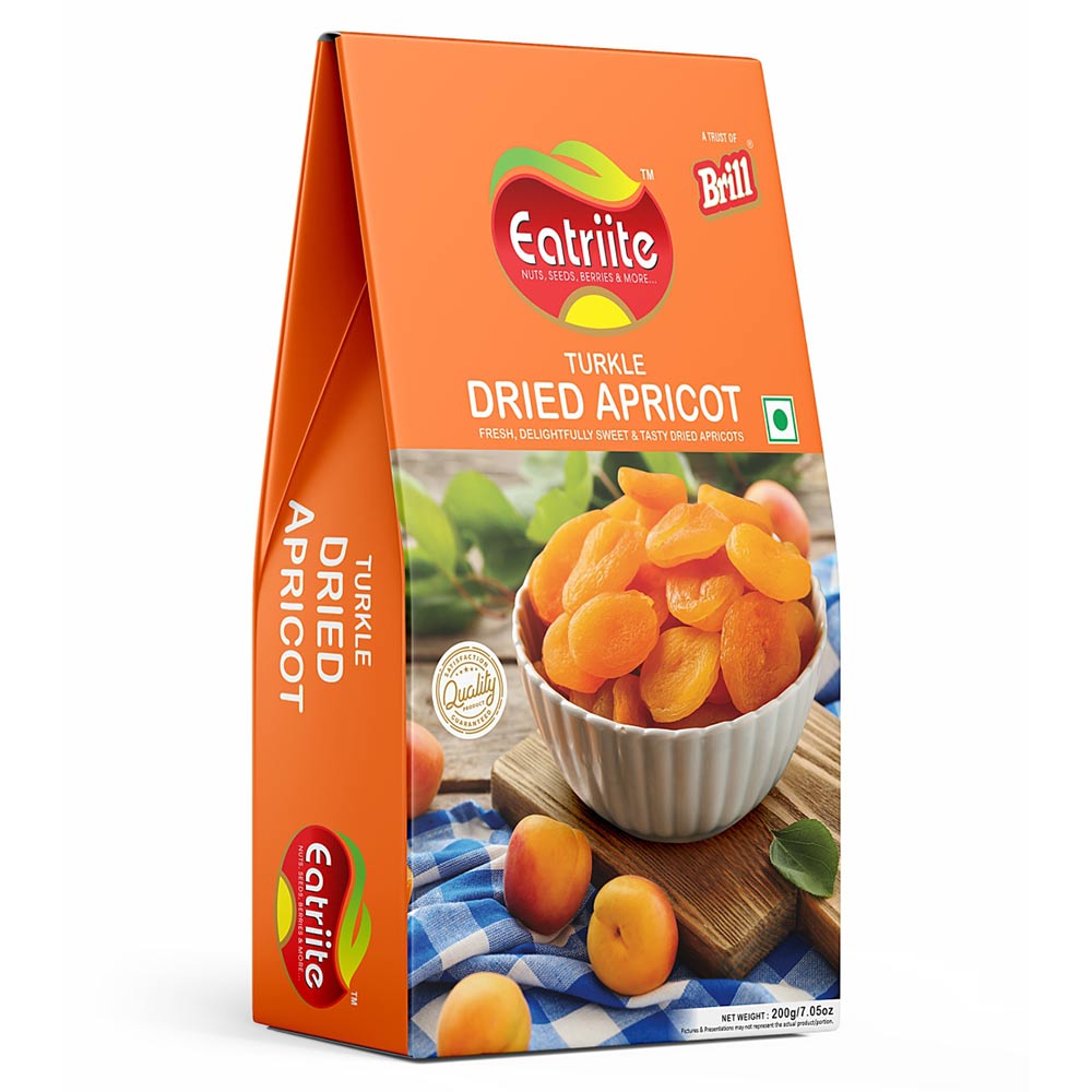 1 - Eatriite Turkle Dried Seedless Apricots,  Unflavoured  200 g 