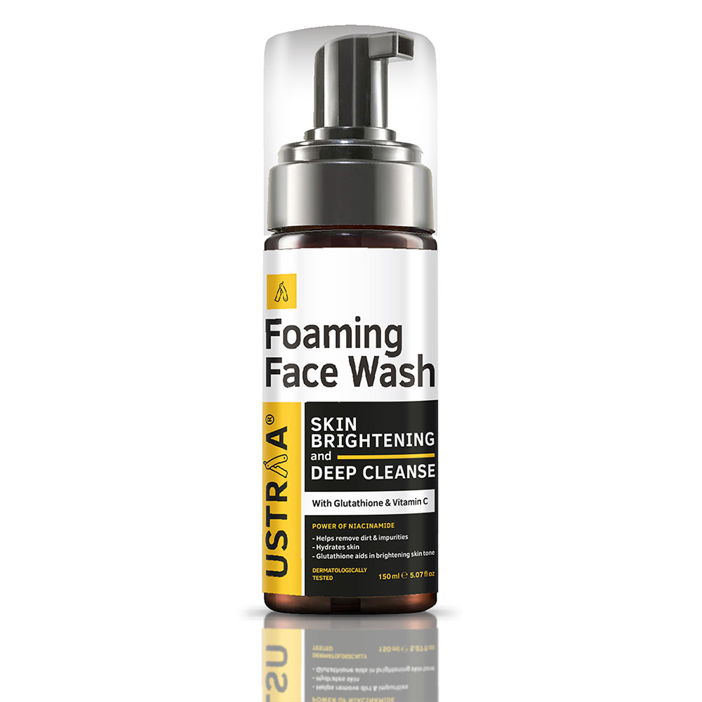 1 - Ustraa Foaming Face Wash,  150 ml  for Skin Brightening 